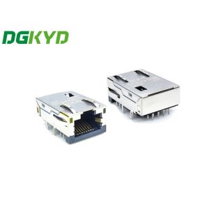 China Metal Shielded Extra Low Profile SMT Cat5 Rj45 Modular Jack DIP Mount wholesale