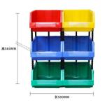2.2Lbs Stackable Plastic Bins 1kg Stackable Storage Baskets