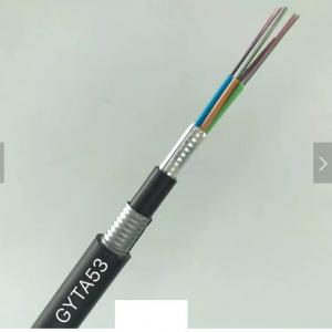 China GYTA53 96 Core Underground Armored Optical Fiber Optic Cable Direct Buried Cable on sale