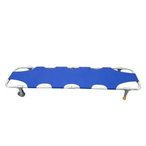 China First Aid OEM Foldable Stretcher With Wheels And Restraint Straps wholesale