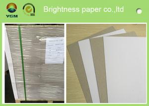 China Single Side Coated Grey Back Box Board Paper , High Brightness Board Stock Paper on sale