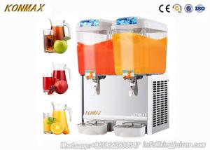 China 9.5 Gallon Cold Drink Fruit Juice Beverage Ice Tea Dispenser 18L X 2 Tanks on sale