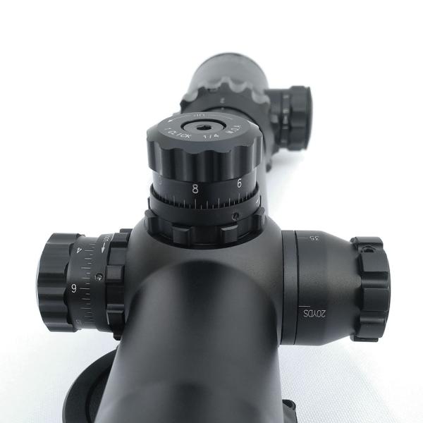 SECOZOOM Tactical Long Range Scopes Mil Dot High Light Transmission SFP 2-24x50 Rifle Scope