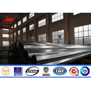40ft Q345 Bitumen Electrical Power Pole For Power Transmission