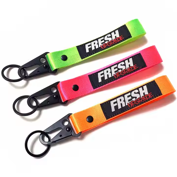 Customized Key Lanyard Nylon Personalized Creative Car Keyring Lanyard Polyester
