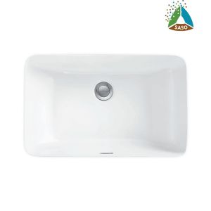 China SASO Sanitary Ware Under Counter Top Basin Rectangle Ceramic Glazed wholesale