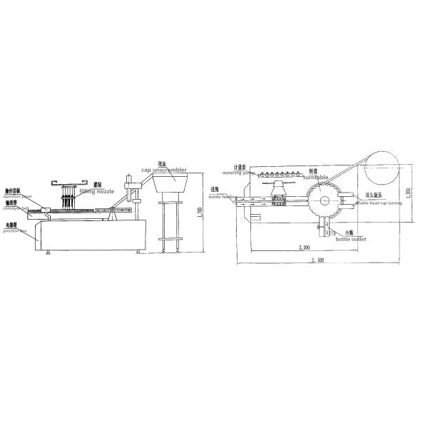 1000kg 3600BPH High Viscosity Liquid Filling Machine