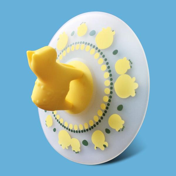 Custom Silicone Cup Lid Used For Dustproof Airtight Cup Lids For Hot And Cold Drinks Customized For Charming Animals