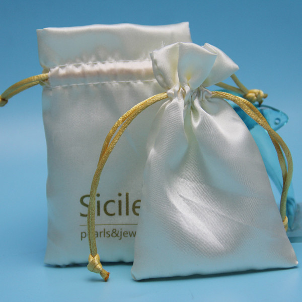 Lavender Scented Sachet Satin Fabric Packaging Drawstring Bag