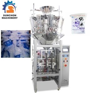 China Multihead Weigher Automatic Ice Cube Packing Machine Simultaneous Control wholesale