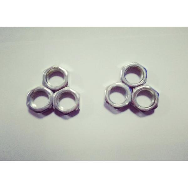 8.5mm Thickness Hexagon Thin Nuts M18 X 1.5 Electroplating White Zinc Plating