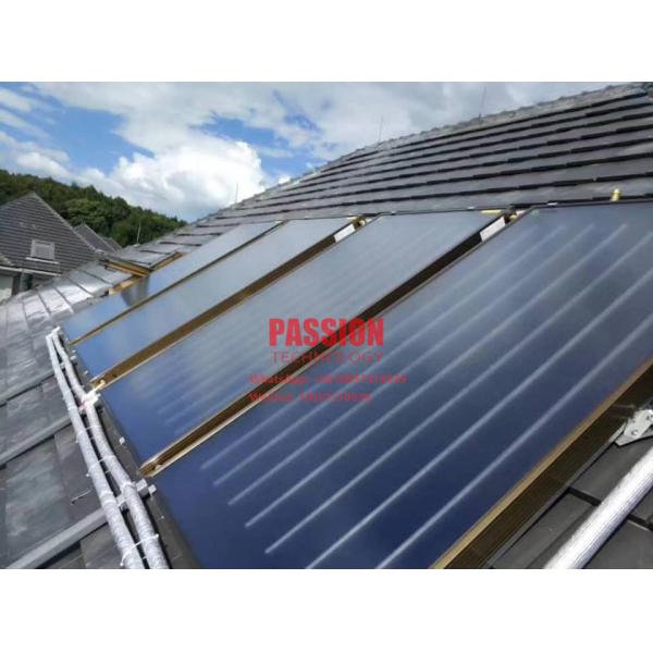2000L Pressurized Flat Plate Solar Collector Centralized Solar Water Heater Heat Exchanger