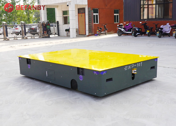 No Rail Steerable Electric Factory Transport Trolley