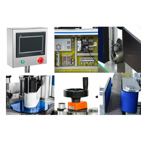 Automatic Stickers Label Printer Digital Care Flat Woven Bottle Cans Bar Code Opp Bag Labeling Machine