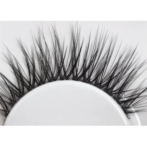Quality Handmade Invisible Band Eyelashes , Lightweight 3D Mink Eyelash Extensions for sale