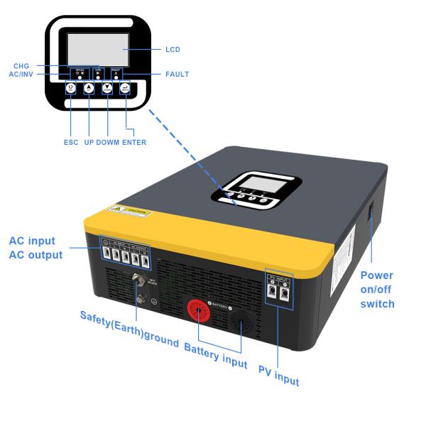 4.2kW 24V Hybrid Solar Inverter with MPPT Charge Controller