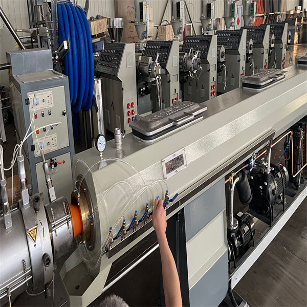 High Efficient Plastic Pipe Extrusion Machinery Easy Operate Stainless Steel Material