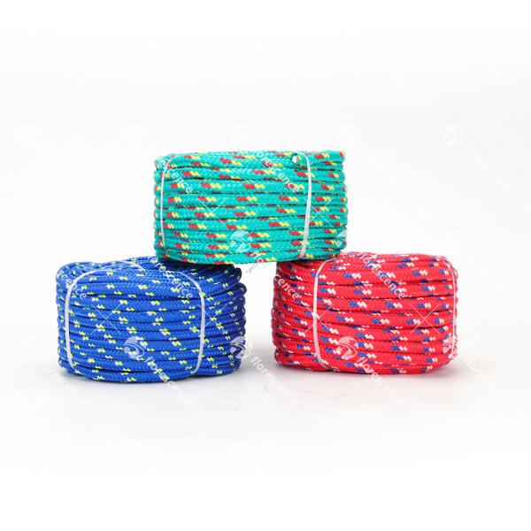UV Resistance 6mm/8mm 16 Strand PP Braided Rope with Customized Color for Marine & General Use