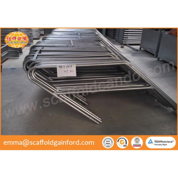 0.5M height Q235 galvanized ring lock handrail for star case and ladders for South east market projects