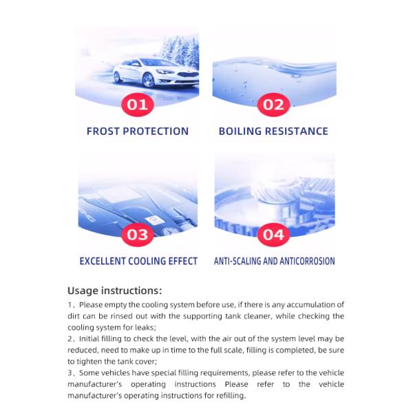 1kg Anti Foaming Environmentally Friendly Antifreeze Car Radiator Coolant