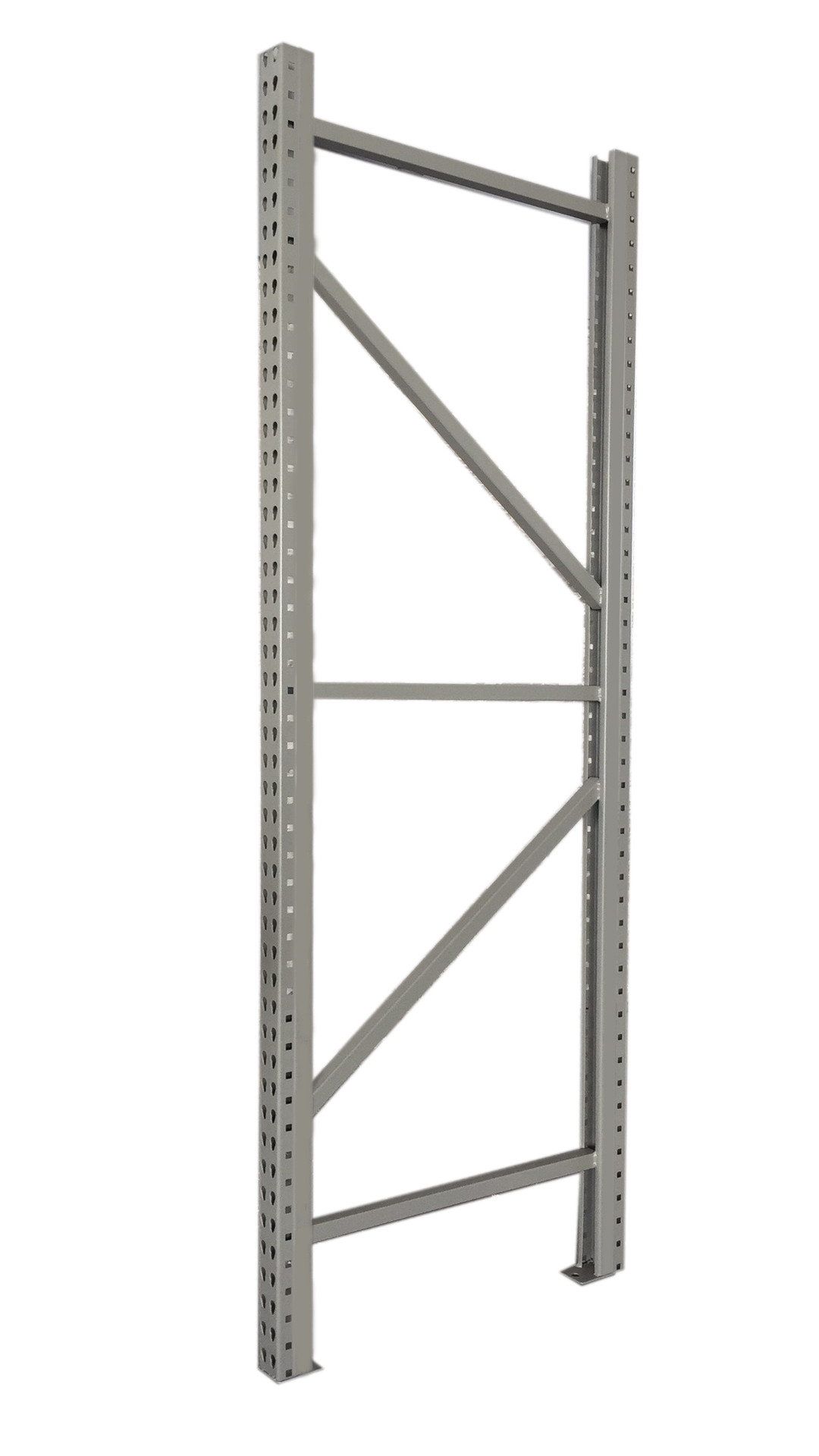 China 3” X 3” Section Teardrop Pallet Racking Upright Frame 4&quot; X 4 1/4&quot; Footplates wholesale