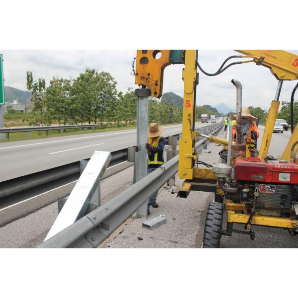ISO Highway Guardrail Pile Driver Machine With Hydraulic Pressure Pile Driver