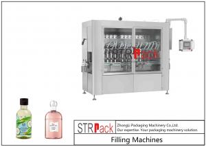 China Shower Gel Liquid Soap Automatic Bottle Filling Machine Double Servo Motors Control wholesale