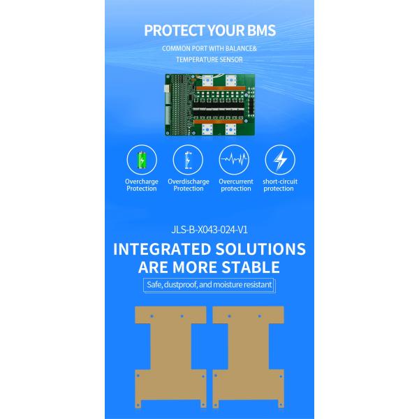 KLS 12v Bms Lithium Ion Batteries 10a 15a 30a 40a 50a 60a 80a 100a 200a With Balance Li-ion 3s Bms