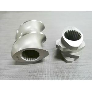 W6Mo5Cr4V2(6542) Double Screw Extrusion Granulation Machine Components Screw