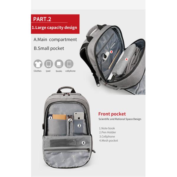 Wholesale Business Travel Backpacks Multi Functional Leisure Bag Mochila waterproof