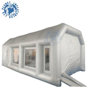 China 7 M Grey Inflatable Spray Booth Water Resistance With Storage Bag wholesale