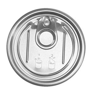 Recyclable 3D Coffee Tin Can Lid Customized With Embossing Printing