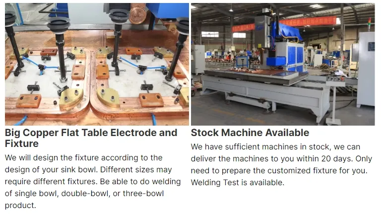 Hwashi Wl-at-Pm1200 Automatic Sink Rolling Wheel Grinding Machine, Water Tank Welding Production Line