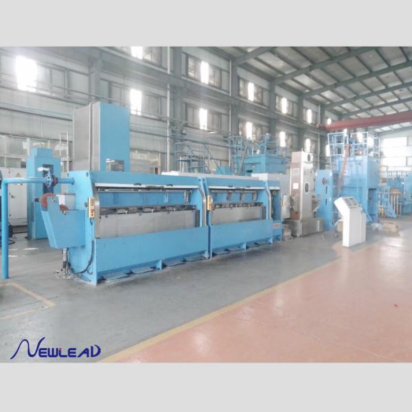Double Spooler Annealing Copper 700kw Rod Breakdown Machine