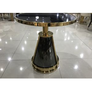 China 70cm Wrought Iron Glass Coffee Table on sale