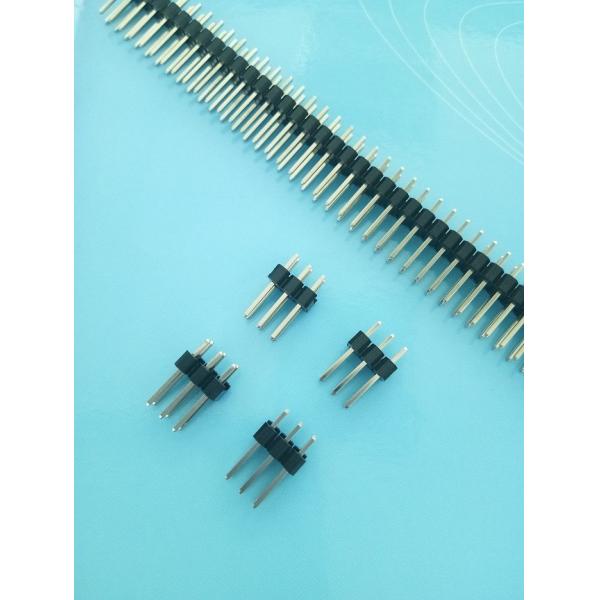 Dual Row DIP Pin Header PCB Electrical Pin Connectors Pitch 2.54mm Gold Flash