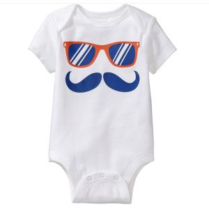 custom top quality Humor Graphic printed baby bodysuit