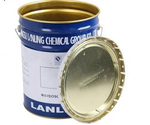 China UN Approved Gold Phenolic Lined Metal Pails For Ink Storage wholesale