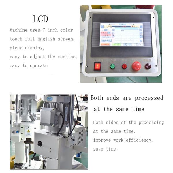 Multifunctional Two Head Terminal Machine For Single Wire Parallel Pressing