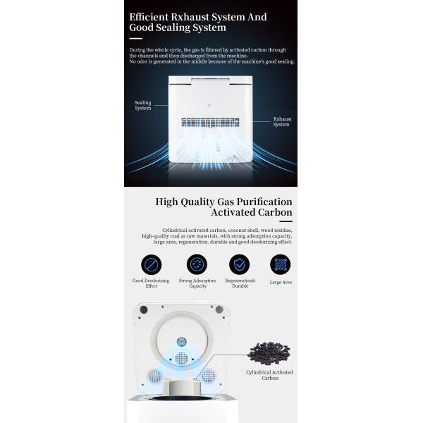 Food Garbage Composter Organic Waste Composting Machine Turning Food Waste to Nutrient Fertilizer Food Cycler Composter