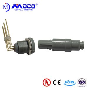 China 1P Grey Shell 8 Pin Circular Plastic Connector wholesale