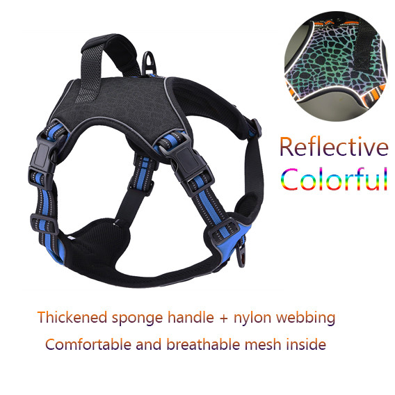 Custom Design Dazzling Heavy Duty Large Dog Harness Thickened No Pull