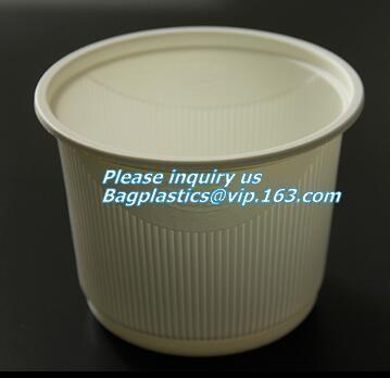 Quality 8oz 10oz 12oz 16oz Fully compostable CPLA food grade lid fit for paper coffee cup,Compostable 90mm CPLA yellow cup lid f for sale