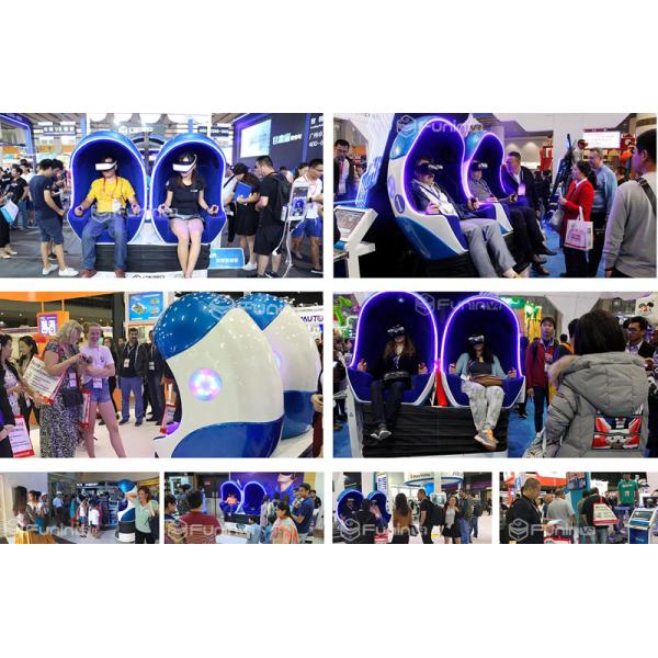 2 Players 9D VR Simulator 360 Degree Wind Blowing , Leg Sweep For 4+ Years Old