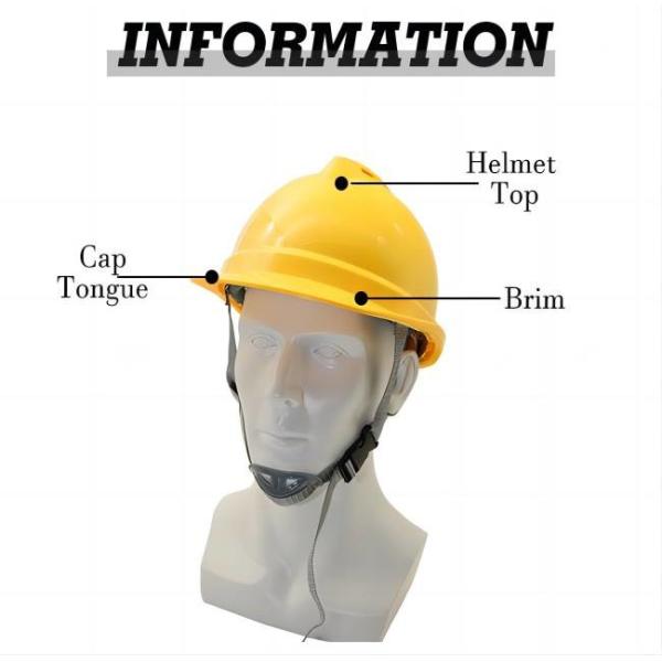 ABS Anti Impact Head Safety Helmet Construction Head Protection For Personal Protective