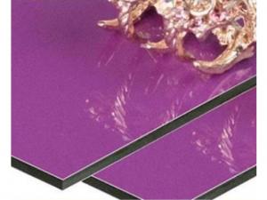 China 0.08mm PVDF Aluminum Composite Panel Plastic Board Outdoor 1000mm A2 FR wholesale