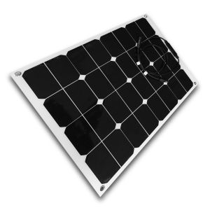 China 50W 12V Semi Flexible Solar Panels Caravan Use With Cable And MC4 Connector on sale