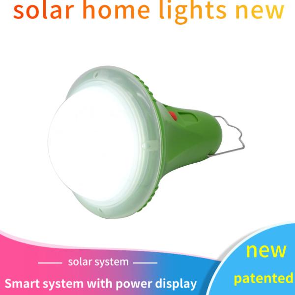 30W 25W Solar Home Lighting System with 4PCS LED Lamps Build-in 5200mAh Solar Lamps