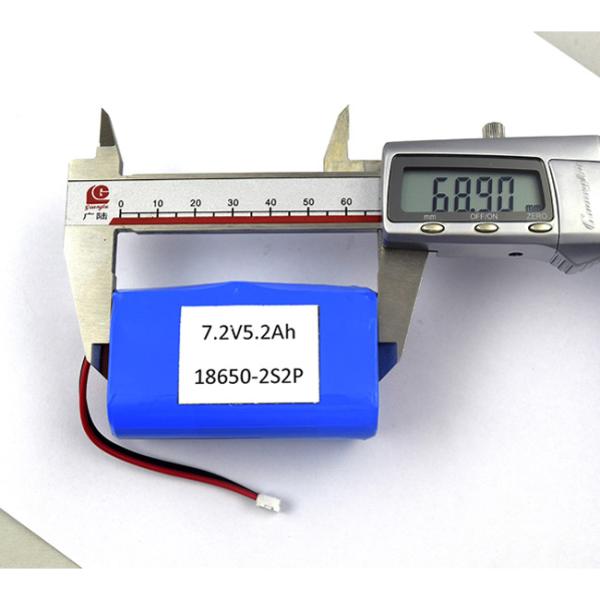 1000 Cycle Time Smart Home Battery Backup 7.2V 5.2AH Lithium Ion Battery