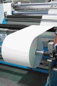 China Jumbo Thermal Printing Paper Roll , Self Adhesive  Glossy Paper Roll wholesale
